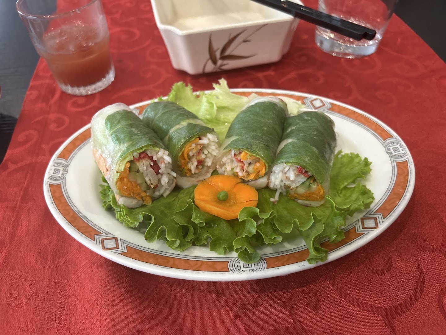 Une assiette vietnamienne du Mandarin